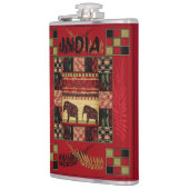 Flasques Ephapes ethniques disparates en Inde (Gauche)