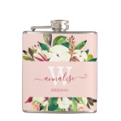 Flasques Épouse rose clair monogramme (Devant)