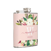 Flasques Épouse rose clair monogramme (Droite)