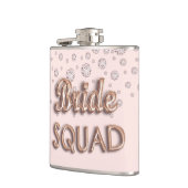 Flasques Équipe de la mariée rose gold diamants rose enterr (Gauche)