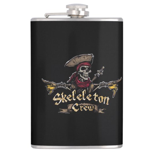 Flasques Équipe de squelette (Devant)