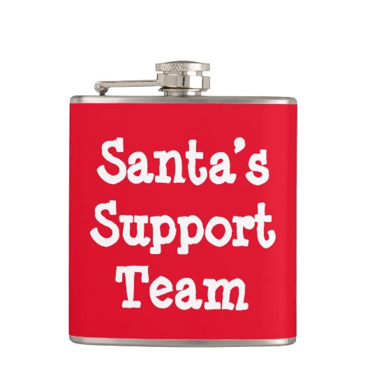 Flasques Équipe de support père Noël (Devant)