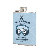 Flasques Équipe du marié pour un week-end de ski en station (Gauche)