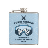 Flasques Équipe du marié pour un week-end de ski en station (Devant)