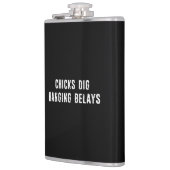 Flasques Escalade de roche des pousses creusant des vélins (Gauche)