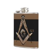 Flasques Esprit maçonnique (or) (Gauche)