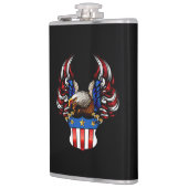 Flasques États-Unis Drapeau Bouclier d'aigle patriotique (Gauche)