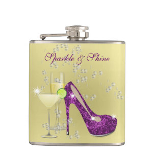 Flasques Étincelle et brille tout le temps Fille Hip Flask