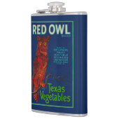 Flasques Étiquette végétal de hibou rouge (Gauche)