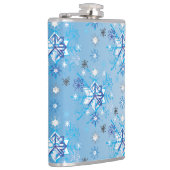 Flasques Étoiles et flocons de neige bleu et blanc complexe (Droite)