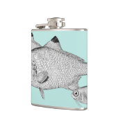 Flasques Étrange dessin de poisson vintage (Gauche)