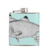 Flasques Étrange dessin de poisson vintage (Devant)