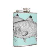 Flasques Étrange dessin de poisson vintage (Droite)