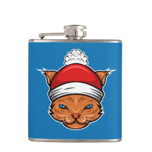Flasques Étudier Suspect Père Noël Cat Adult Stocker Stuffe