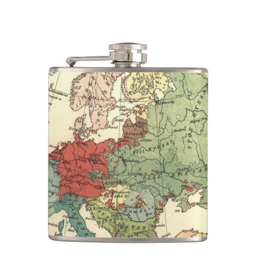 Flasques Europe Carte Pays Antique Mondiale (Devant)