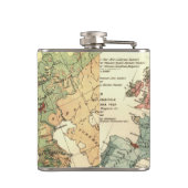 Flasques Europe Carte Pays Antique Mondiale (Dos)