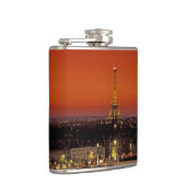 Flasques Europe, France, Paris. Vue coucher de soleil sur E (Droite)