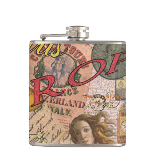 Flasques Europe Travel Vintage