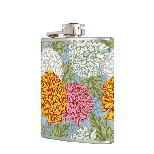 Flasques Excellent motif avec des chrysanthèmes (Gauche)