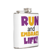 Flasques Exécuter Embrasser la vie violet jaune (Droite)