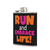 Flasques Exécuter et mettre en oeuvre la vie Texte rose ora (Gauche)