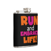 Flasques Exécuter et mettre en oeuvre la vie Texte rose ora (Droite)