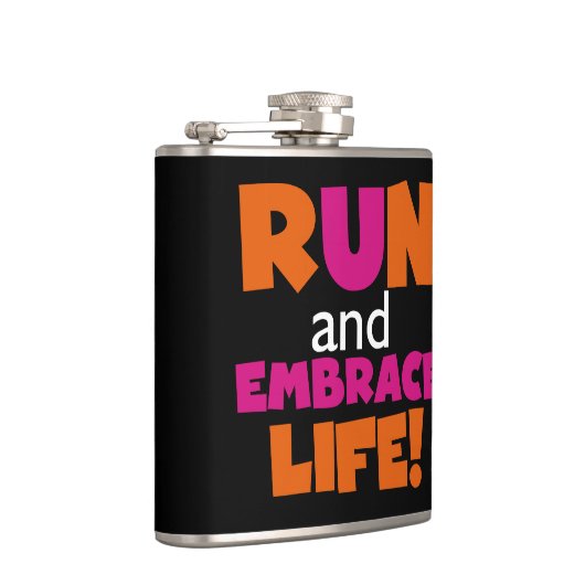 Flasques Exécuter et mettre en oeuvre la vie Texte rose ora (Droite)