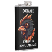Flasques Expert en Fowl Language, Rooster's Head. Poche (Droite)