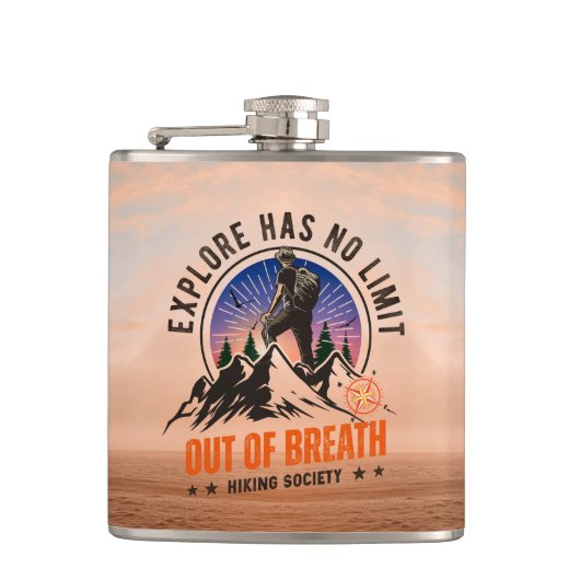 Flasques Explorateur urbain | Fiole enveloppée de vinyle (Devant)