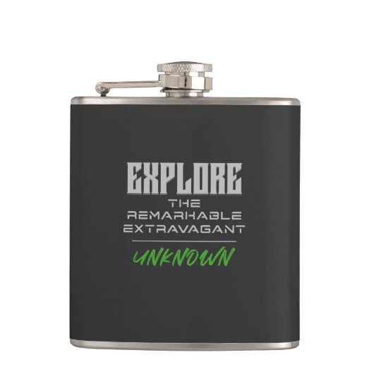 Flasques Explorez Un Citation Extravagant Remarquable Incon (Devant)