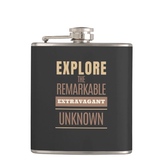 Flasques Explorez Un Citation Extravagant Remarquable Incon (Devant)