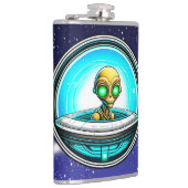 Flasques Extra Terrestrial Flying in a UFO (Droite)