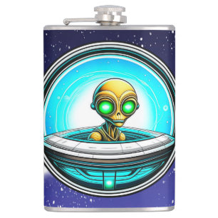 Flasques Extra Terrestrial Flying in a UFO