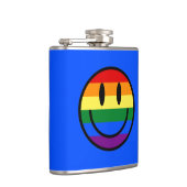 Flasques Face souriante arc-en-ciel (Droite)