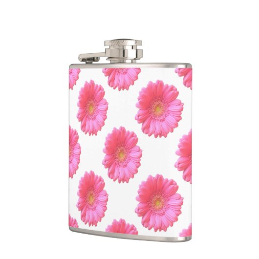 Flasques Faisée de gerbera rose (Gauche)