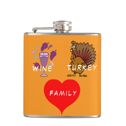 Flasques Famille WTF Wine Turkey Thunder_Cove (Devant)