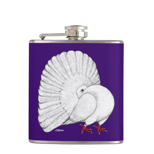 Flasques Fantail Pigeon White (Devant)