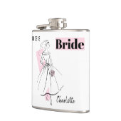 Flasques Fashion Bride Pink Bride Nom de la fiole (Gauche)