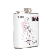 Flasques Fashion Bride Pink Bride Nom de la fiole (Droite)