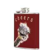 Flasques Fausse Fausse Fièvre Ostrich Cheveux - Texte Perso (Gauche)