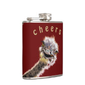 Flasques Fausse Fausse Fièvre Ostrich Cheveux - Texte Perso (Droite)
