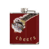 Flasques Fausse Fausse Fièvre Ostrich Cheveux - Texte Perso (Dos)