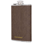 Flasques Fausse imitation cuir marron foncé (Gauche)