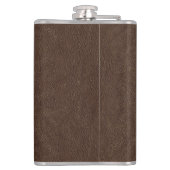 Flasques Fausse imitation cuir marron foncé (Dos)