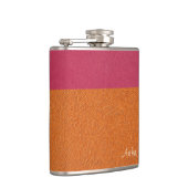Flasques Faux Cuir rose et orange (Droite)