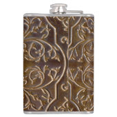 Flasques Faux Engraved Copper Design (Dos)