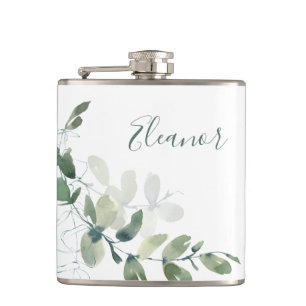 Flasques Faveur de mariage bohème en eucalyptus botanique p