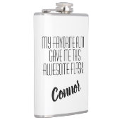 Flasques Favorite Tante Nephew Vinyl Wrapped Flask (Droite)