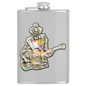 Flasques Feel the Blues - Conception de guitare artistique (Devant)