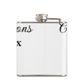 Flasques Félicitations de graduation simples clas d'ajout m (Dos)